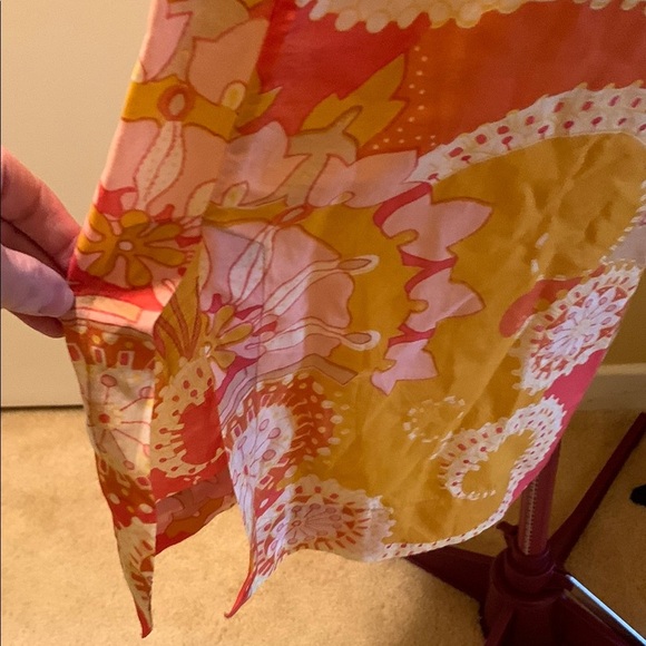 Abella Pink and Yellow Midi Dress - Picture 8 of 15